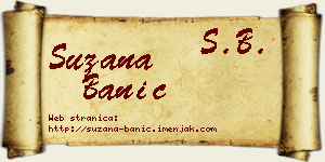 Suzana Banić vizit kartica